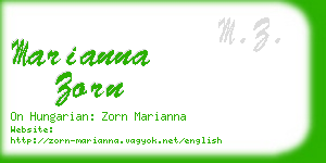 marianna zorn business card